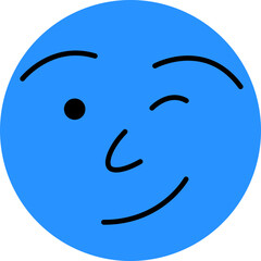 Round Abstract Comic Faces