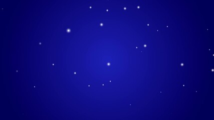 Falling shaped snowflakes on a blue background. Christmas new year motion graphic video animation. - Powered by Adobe