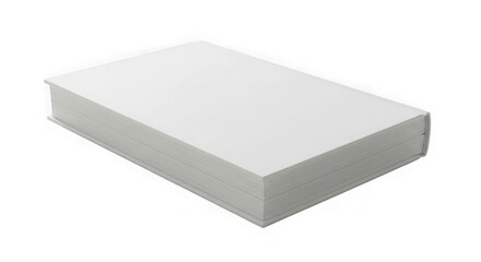 Fototapeta premium 3d white rectangular box isolated on transparent background