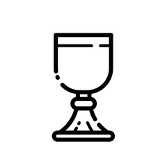 Holy mass chalice for communion - vector icon