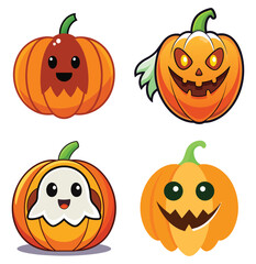Halloween costume icons set – flat, spooky and festive designs for your projects