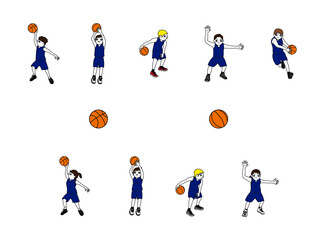 バスケットボールイラスト