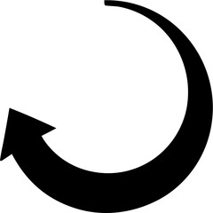 Circle Silhouette Vector Icon Round Shape Minimal Design