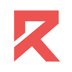 Alphabet Letter R Isolated on White Background, Typography Design for Logo and Education