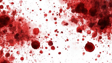 Abstract Red Splash Background with Dynamic Shapes and Textures