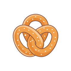 pretzels isolated on white