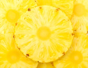 Close-up of sliced pineapple