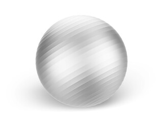 Dynamic yoga ball mockup for exercise and fitness branding and promotion, 3d illustration