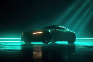 Obraz premium an elegant futuristic sports car