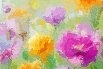 Various oil paintings, flowers, roses, peonies, tulips, chrysanthemums, landscapes, forests, and mountainous areas