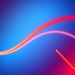 Gradient 3D line blue orange red – Futuristic spline with glowing blue, vibrant orange, and intense red shades. Glossy surface with smooth colour transitions, excellent for bold creative artwork