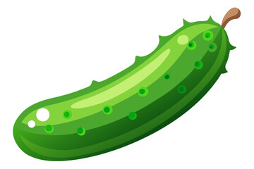 cucumber on white background