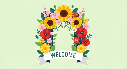Vibrant Floral Welcome 