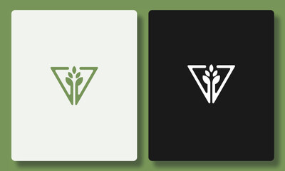 Growing V Monogram Logo