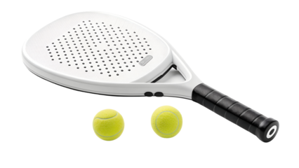 tennis racket with ball