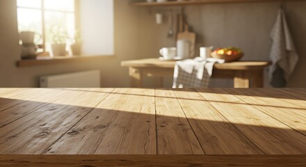 Rustic kitchen table top