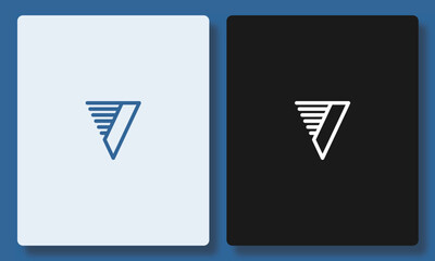 Speed V Monogram Logo