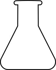 Laboratory Glassware Icon Featuring Beakers, Flasks, Test Tubes, Scientific Equipment, Chemistry, Experiment equipment, Research, Conical flask icons and Education Symbols in Modern Vector Style,