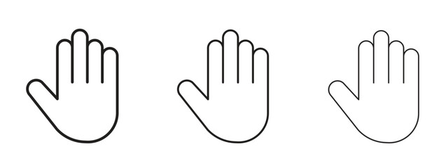 Obraz premium Stop icon for web. simple element illustration with editable strokes