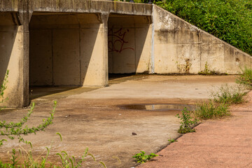Urban Graffiti Underpass with Vintage Atmosphere
