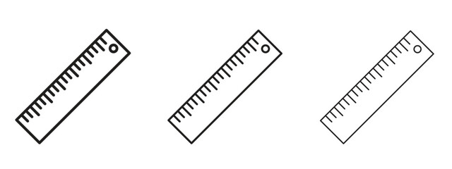 Ruler icon for web. simple element illustration with editable strokes