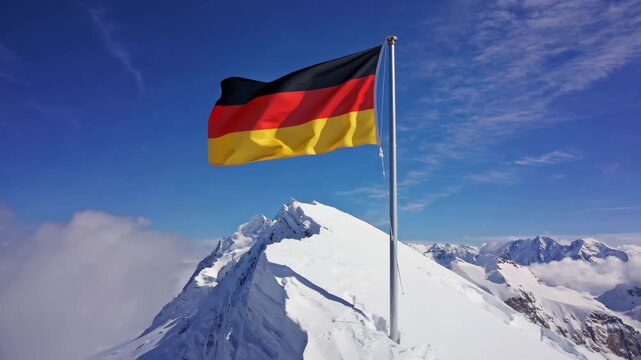 waving germany flag