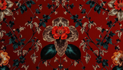 thai art painting on wall