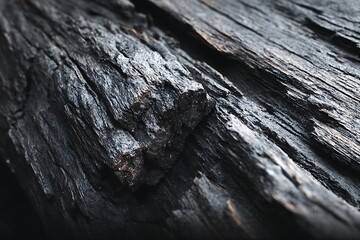 Textured Dark Wood Surface Macro Background for Design and Decoration