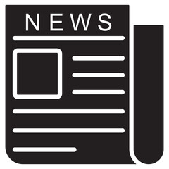 Newspaper Icon, The Power of the Press, Newspapers as Windows to the World, Shaping Opinions Through Print, The Evolution of News Reporting, vector