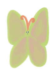 Butterfly illustration Isolated on white background