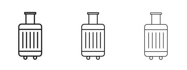 Luggage icon for web. simple element illustration with editable strokes