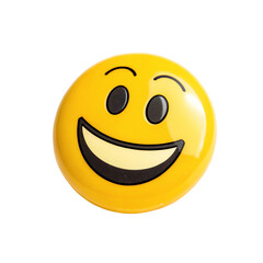 Fototapeta premium Smile Emoji isolated on transparent background 