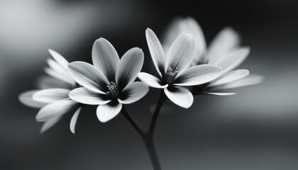 white flower on black