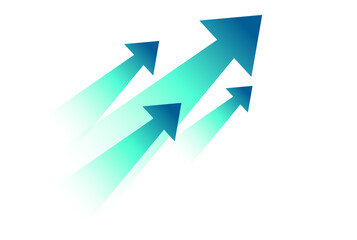 Flowing blue green  arrow 