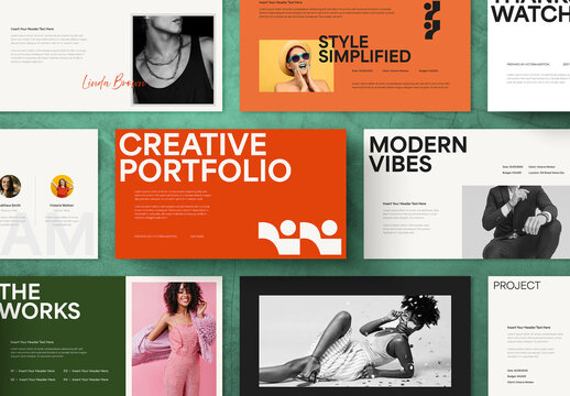 Creative Portfolio Presentation Template for Stylish Branding