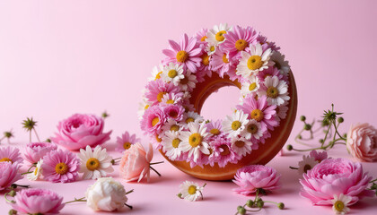 easter egg and flowers