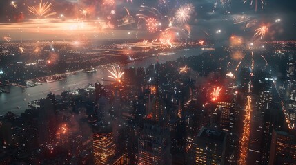 Fototapeta premium Celebration in the Sky