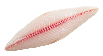 Fototapeta premium Raw fish fillet isolated on transparent background