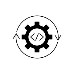 Development icon outline editable stroke line drawing eps.