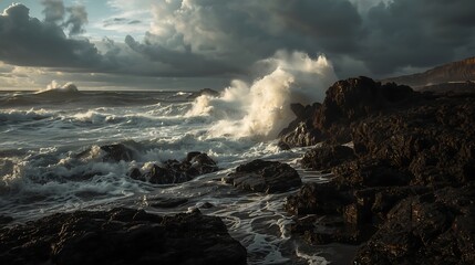 Obraz premium storm over the sea