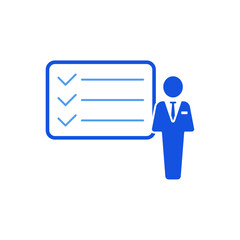 Task icon outline editable stroke line drawing eps.