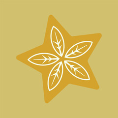 Christmas holiday icons with festive elements and decorations