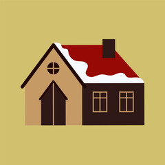 Christmas holiday icons with festive elements and decorations