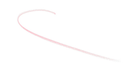 Hand drawn pink pencil lines, circles, stripes and squiggly lines on transparent background.