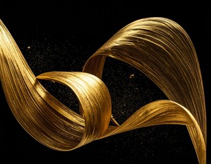 金色の線で描いた抽象的な背景