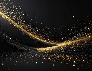 光輝く金粉のライン