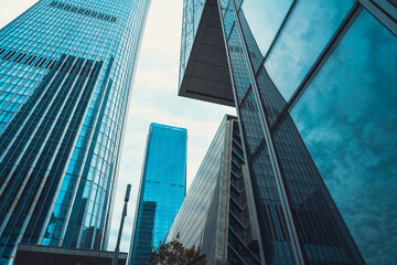 Skyscrapers and commercial buildings in Beijing, the capital city of China