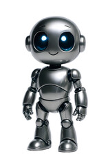 blue screen robot with glasses