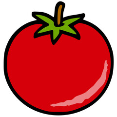 Tomato hand drawn vector icon