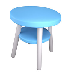 Side Table 3D Illustration